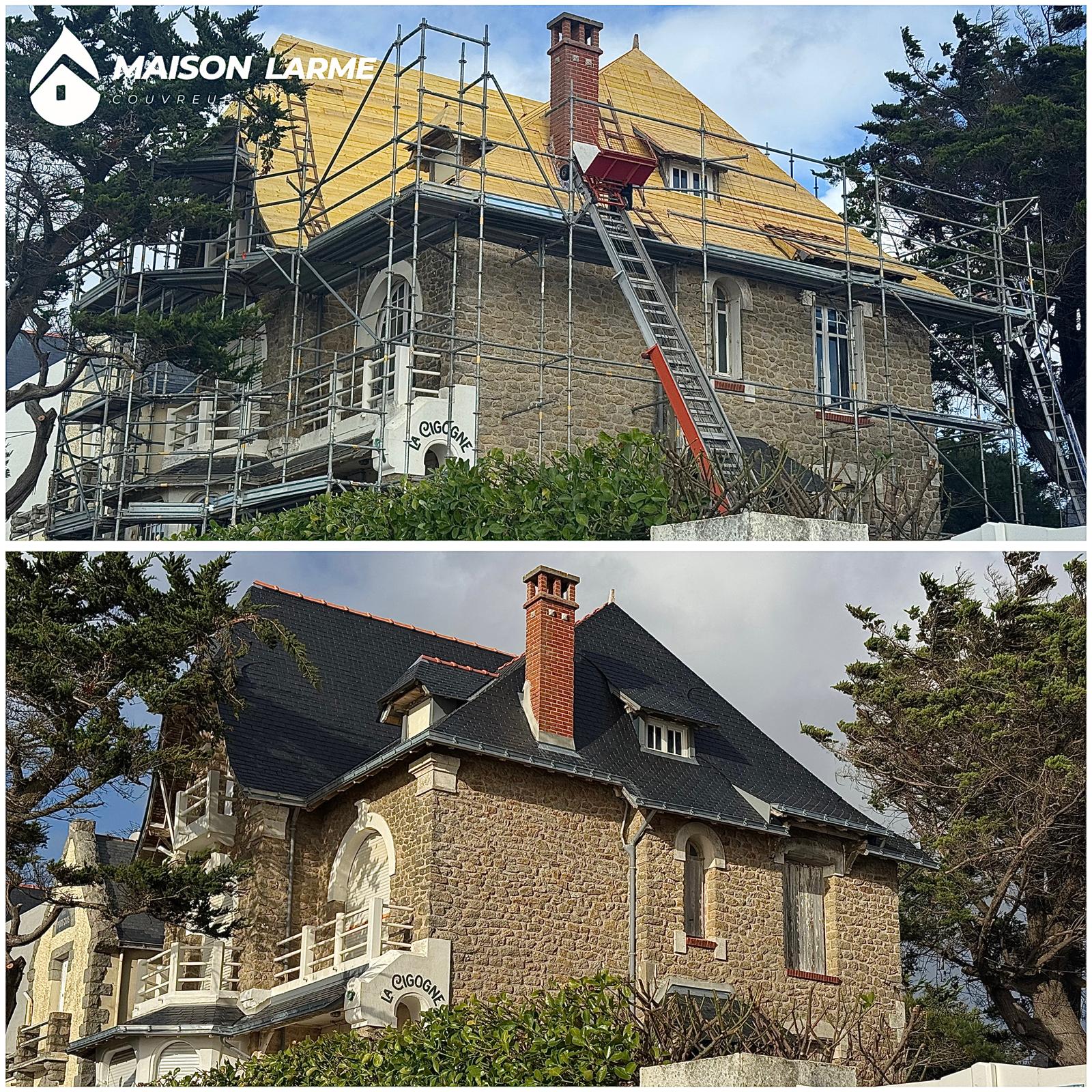 Villa La Cigogne — réfection complète ardoise
